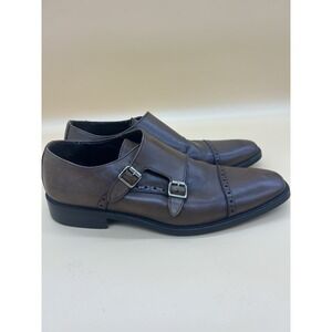 To Boot New York Adam Derrick Double Monk‎ Strap Dress Shoes Brown Men 10 Italy
